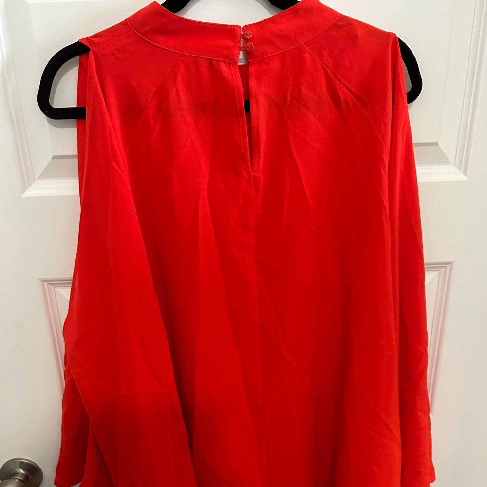 Jodifl Plus Size Orange Batwing open sleeve